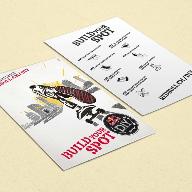 Red Bull Diy Flyer MHG Bern / Grafikdesign
